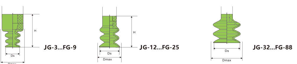 JG 三层波纹真空吸盘