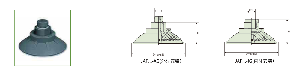 JAF 扁平真空吸盘