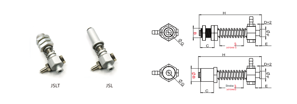 JSL / JSLT Suction stems