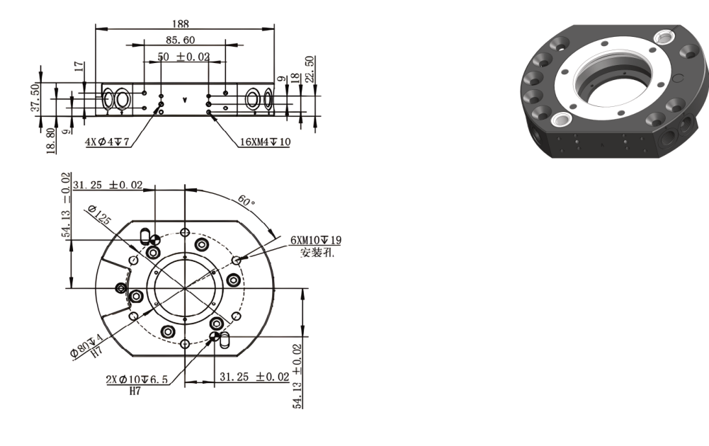 AQC-150 工具侧尺寸图