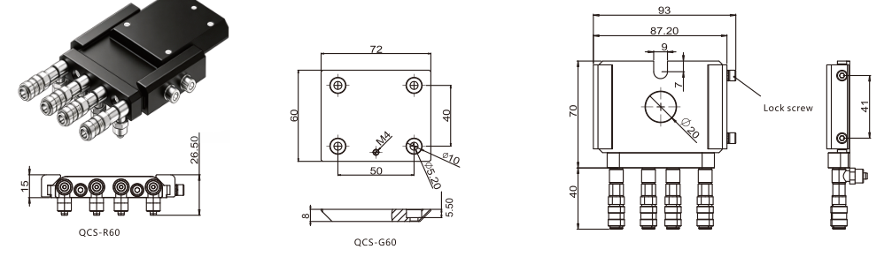 QCS Square manual tool changers