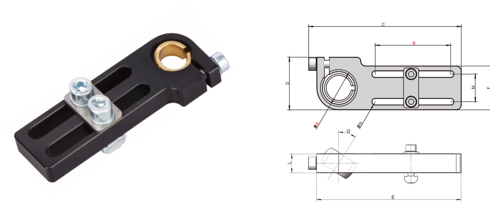 JMBE8 Ball-joint mounting brackets